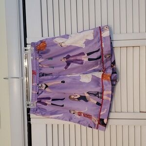 Taylor Swift Lounge Sleep Shorts with Pockets, Size Medium